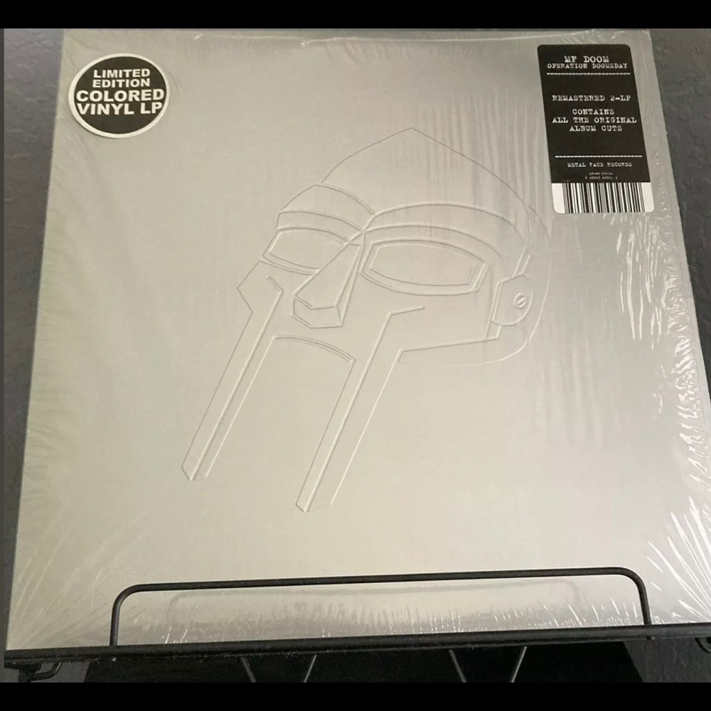 MF Doom Operation Doomsday 2014 Reissue Blue/Black Split Color Vinyl MF-90 ST-02